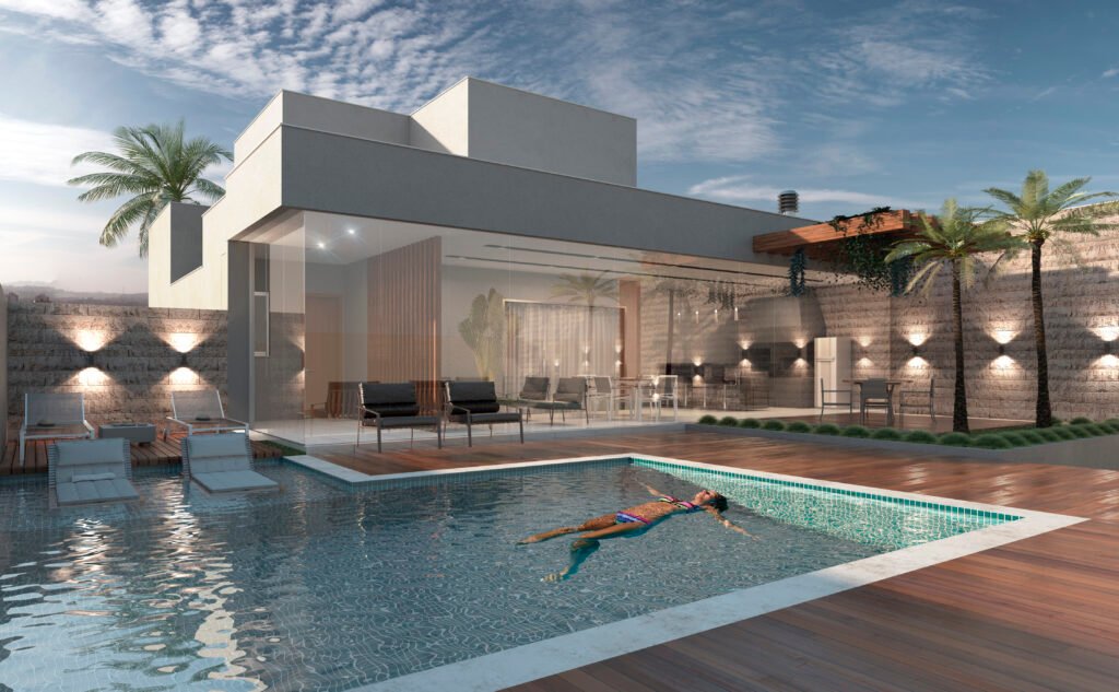 Residência com Piscina