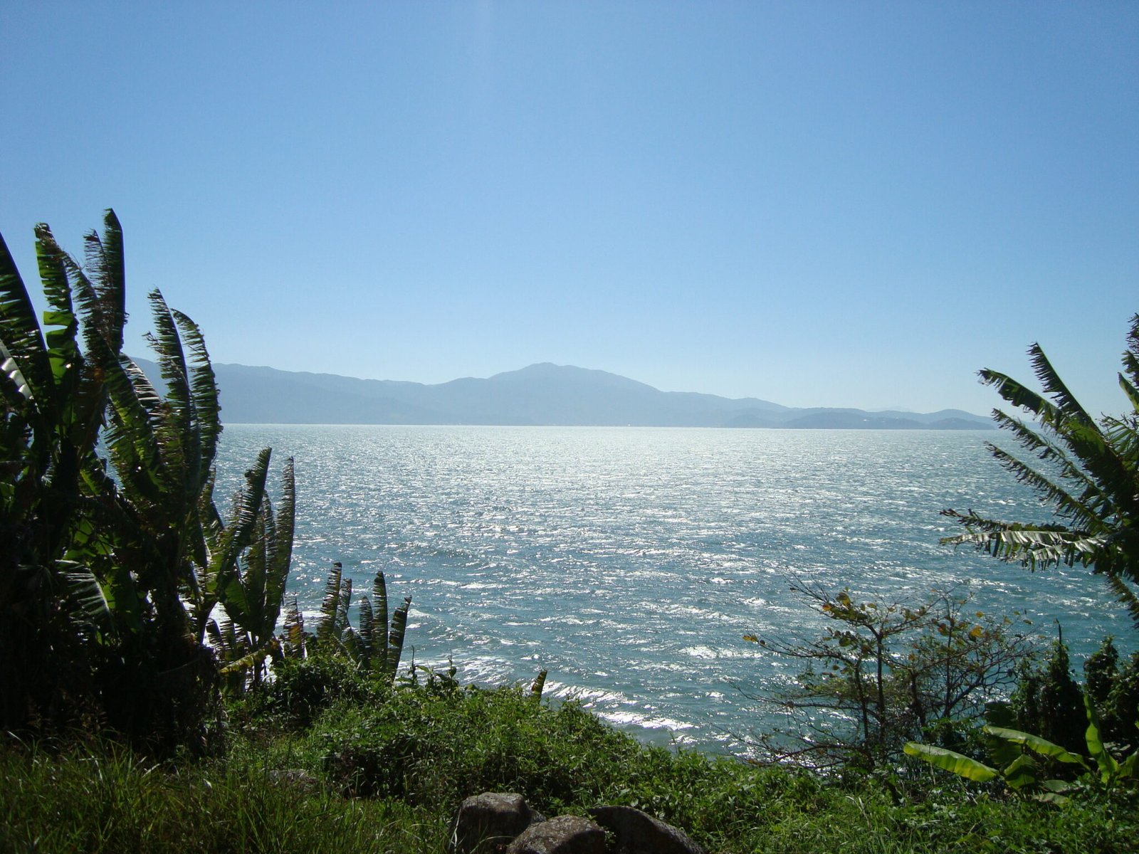 Paisagem costeira na região de Florianópolis